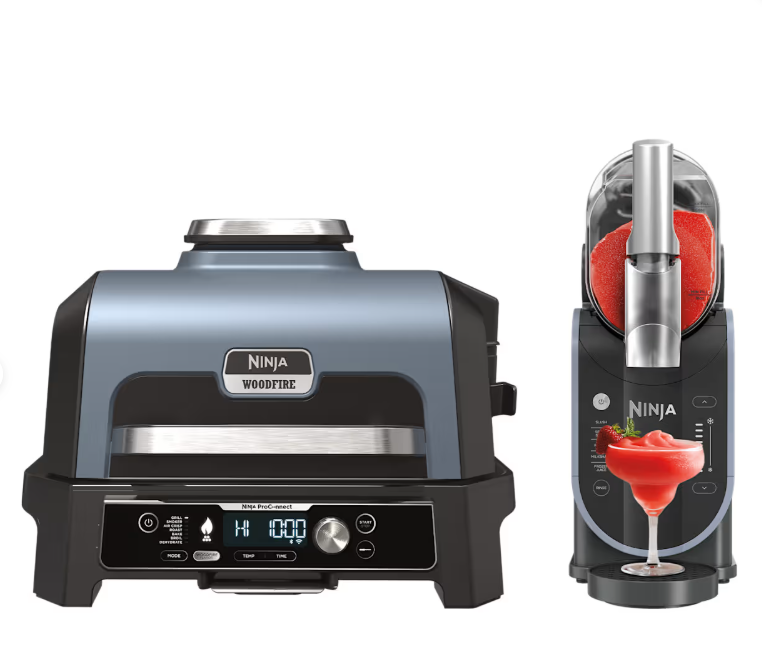 Ninja Woodfire XL Grill and Slushie Machine Bundle