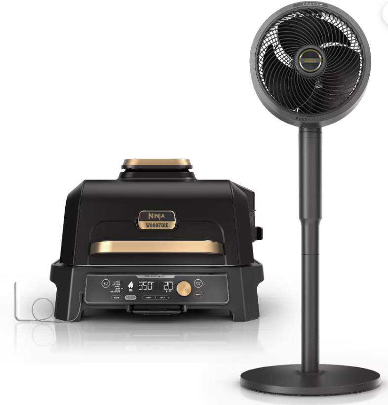 Ninja Woodfire XL Grill and Shark Fan Bundle